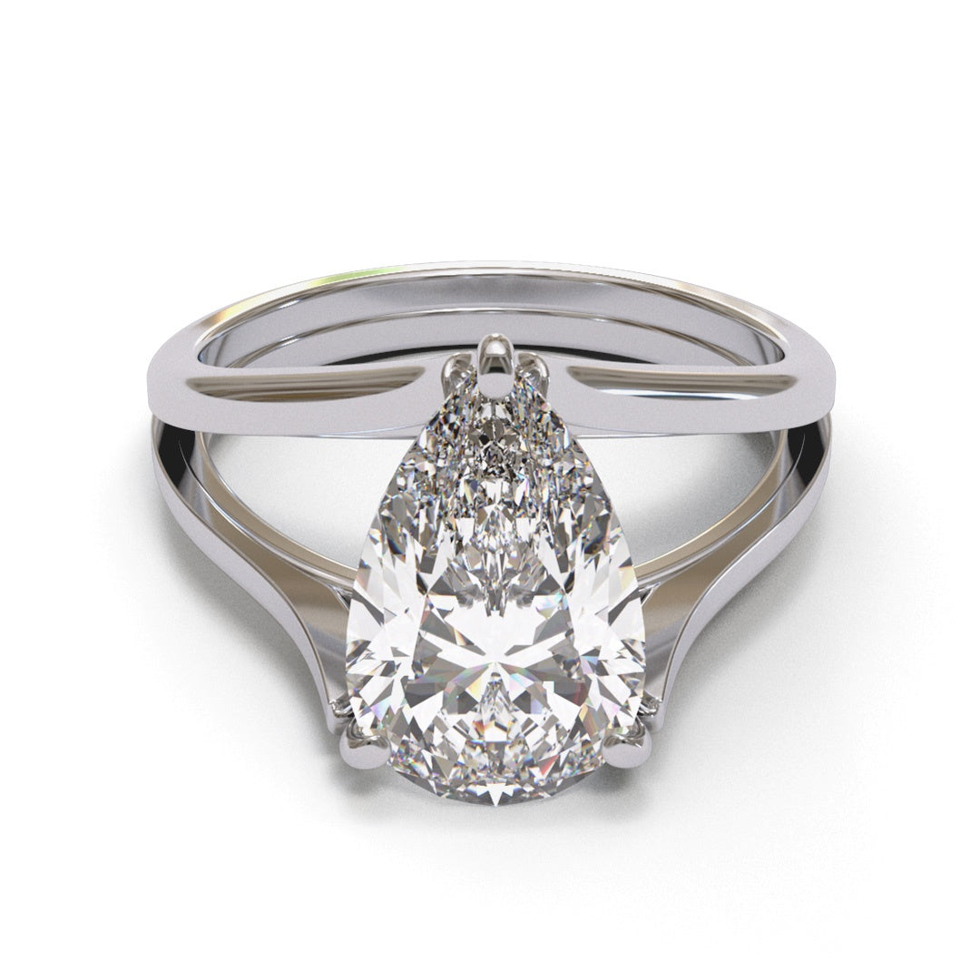 Pear Split Shank 3mm band (setting only)