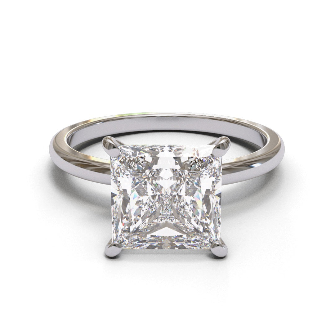 Princess Dome Solitaire 1.6mm band