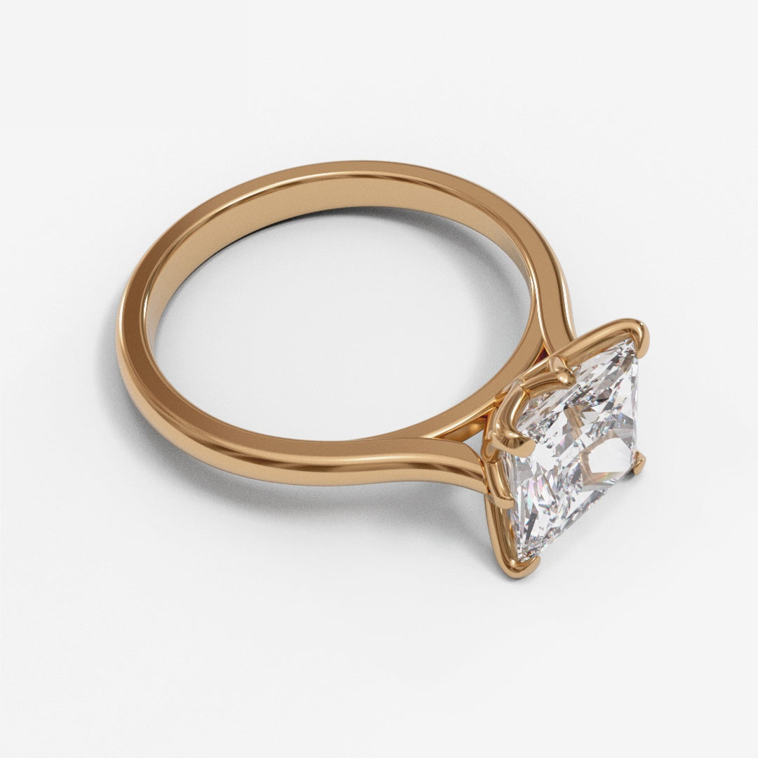 Princess Tulip Tapered Cathedral 1.6-2.6mm band (setting only)