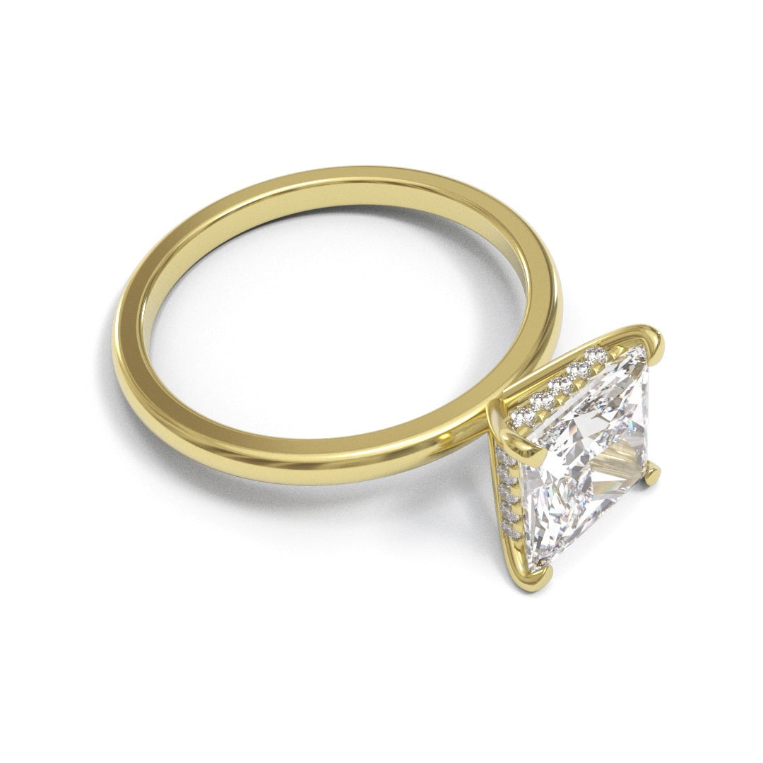 Princess Dome Hidden Halo 1.6mm band (setting only)
