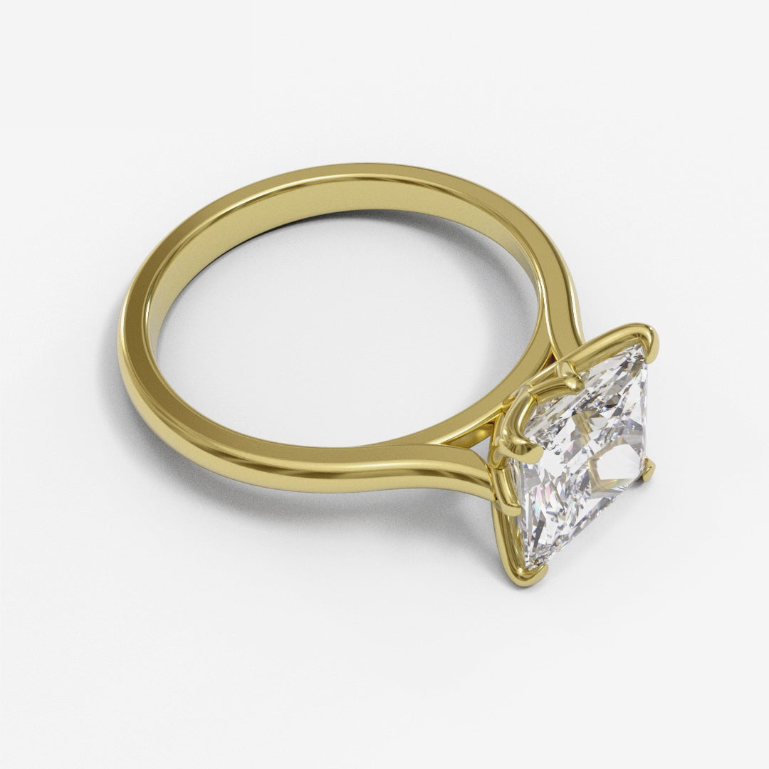 Princess Tulip Tapered Cathedral 1.6-2.6mm band (setting only)