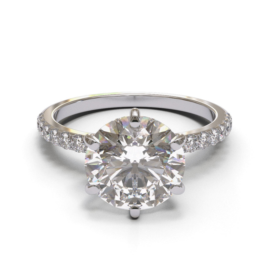 Round Pave 2mm band (setting only)