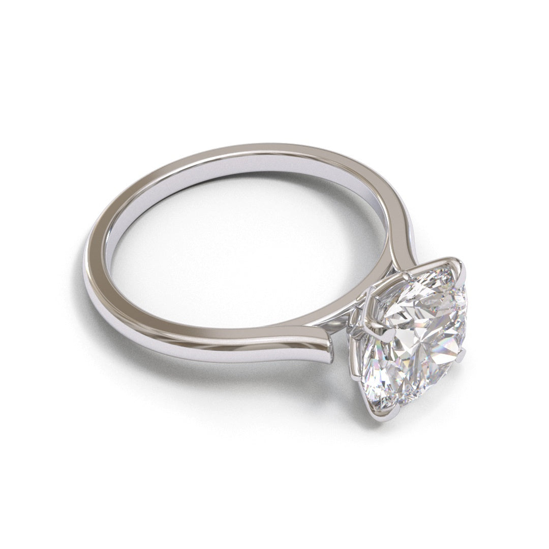 Round Tulip Open Cathedral 1.6mm band (setting only)