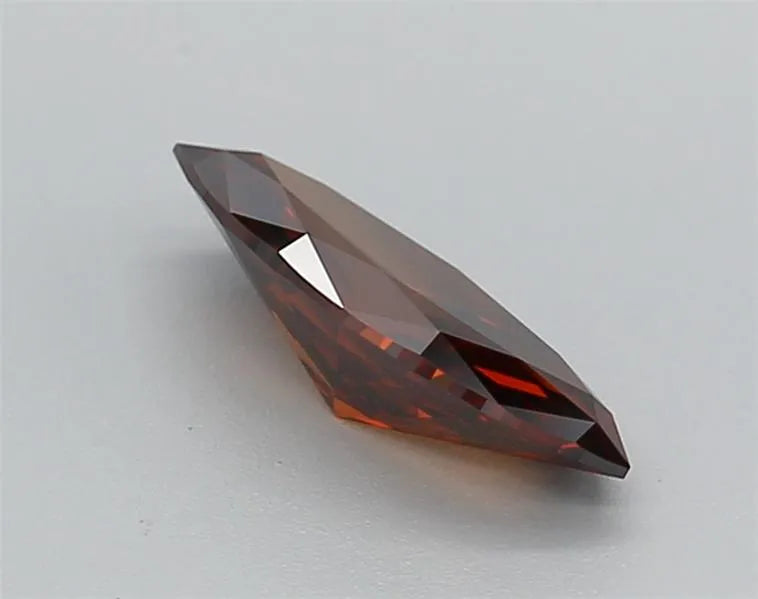 0.73ct Marquise Lab Grown Diamond (Colour Fancy Deep Orange, Clarity VVS1, IGI Certified)