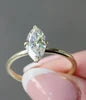 Close-up of a diamond ring on a finger