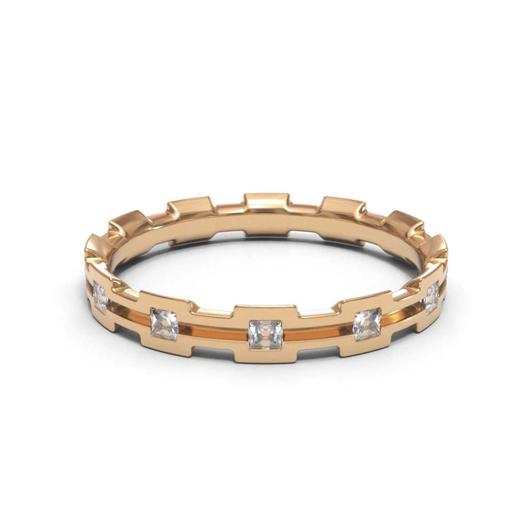 Men's Tension Eternity 18K White Gold 2.7mm band