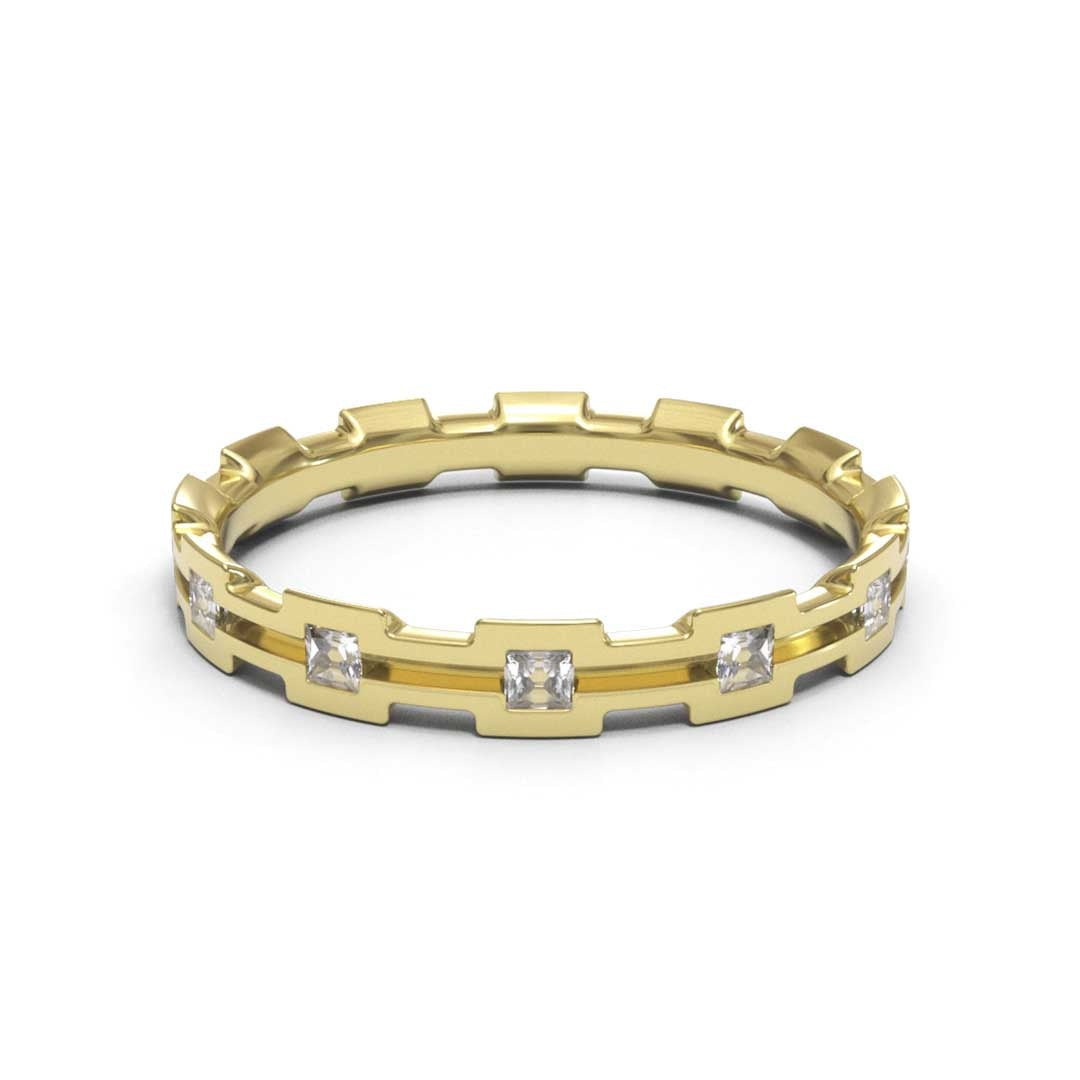 Men's Tension Eternity 18K White Gold 2.7mm band
