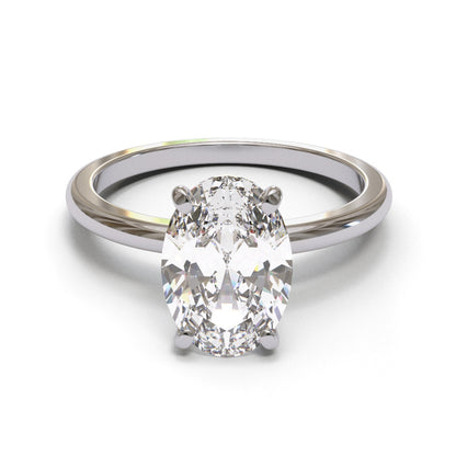 Oval Dome Solitaire 2mm band (setting only)
