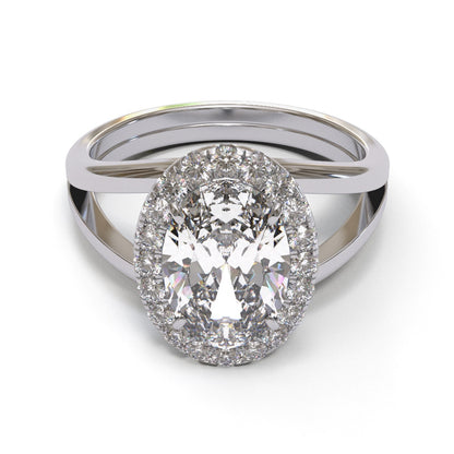 Oval Split Shank Halo 2.6mm band (setting only)