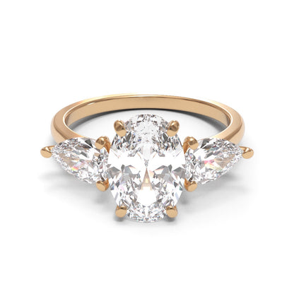 Oval Trilogy Pear 2mm band (setting only)