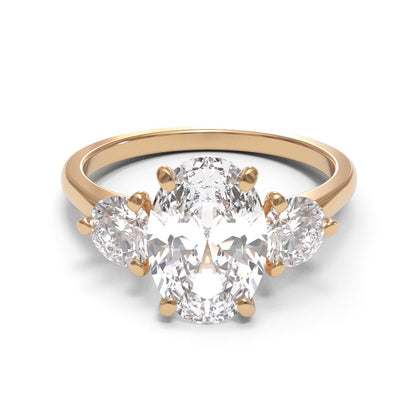 Oval with Trilogy Round 2mm band (setting only)