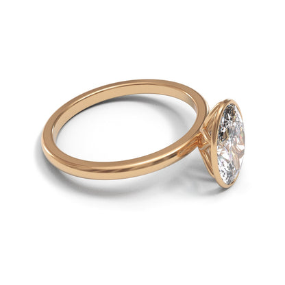 Oval Tulip Bezel 2mm band (setting only)