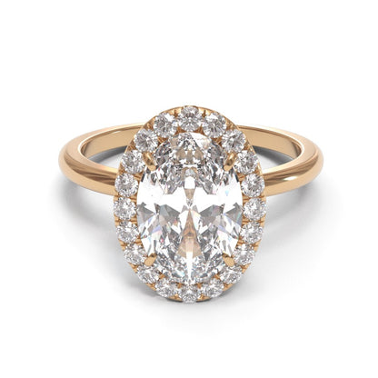 Oval Halo 2mm band (setting only)