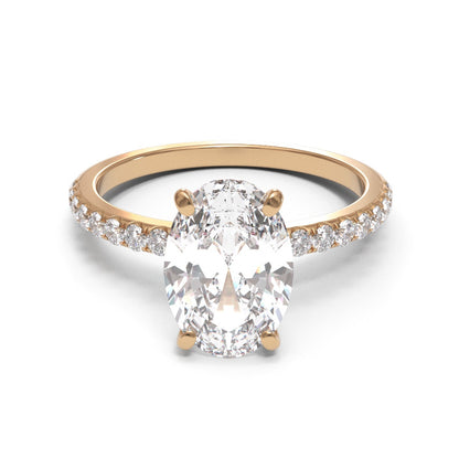 Oval Pave 1.6mm band (setting only)
