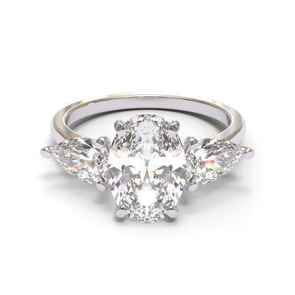 Oval Trilogy Pear 2mm band (setting only)