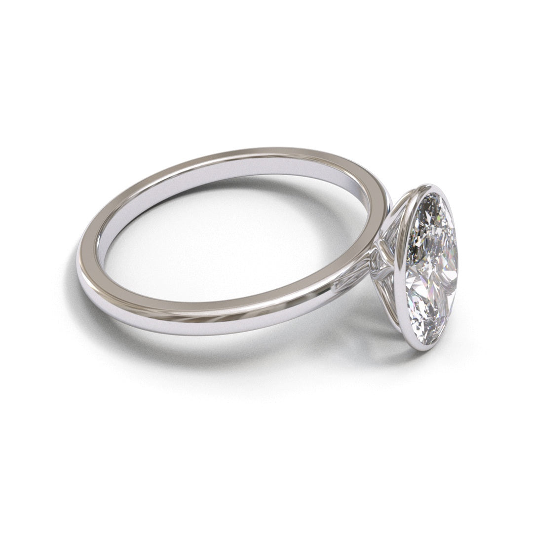 Oval Tulip Bezel 1.6mm band (setting only)