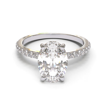 Oval Pave 1.6mm band (setting only)