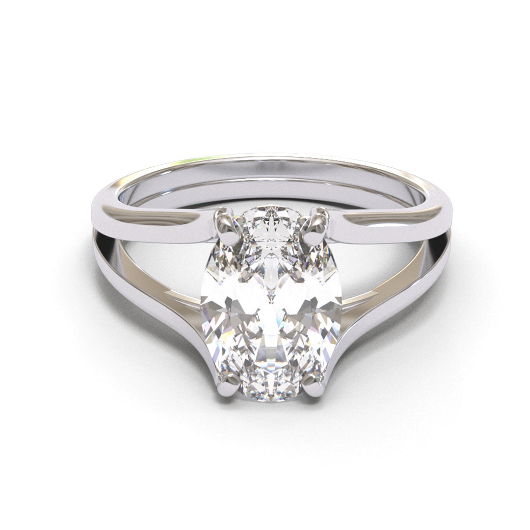 Oval Split Shank 2.6mm band (setting only)