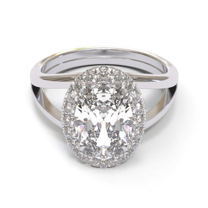Oval Split Shank Halo 2.6mm band (setting only)