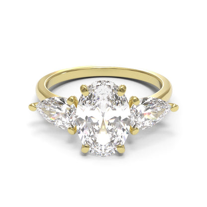 Oval Trilogy Pear 2mm band (setting only)