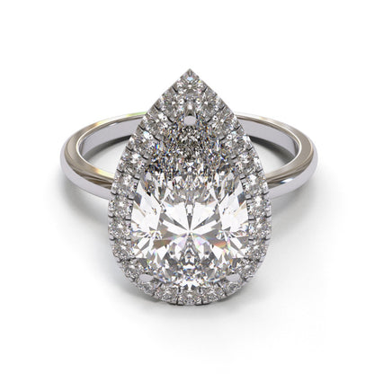 Pear Halo 2mm band (setting only)