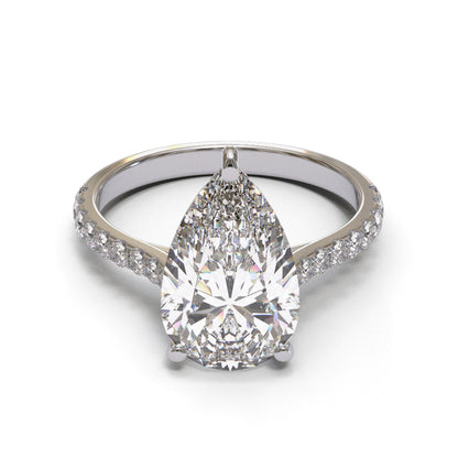 Tapered Cathedral Pave 1.3-2.2mm band (setting only)