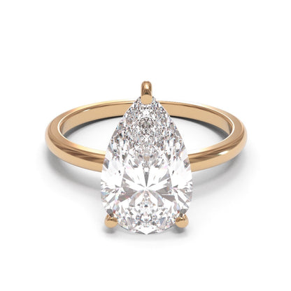 Pear Dome Solitaire 2mm band (setting only)