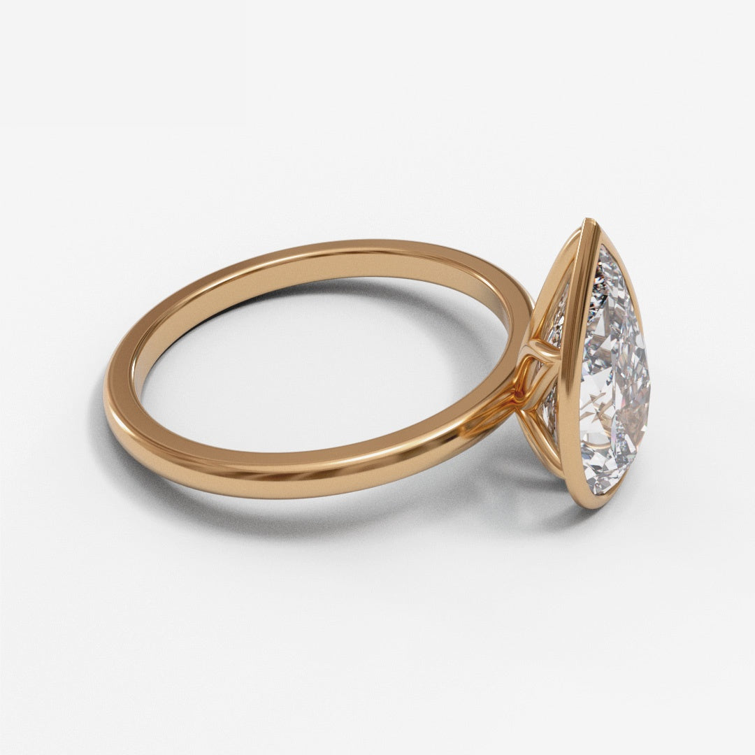 Pear Tulip Bezel 1.6mm band (setting only)