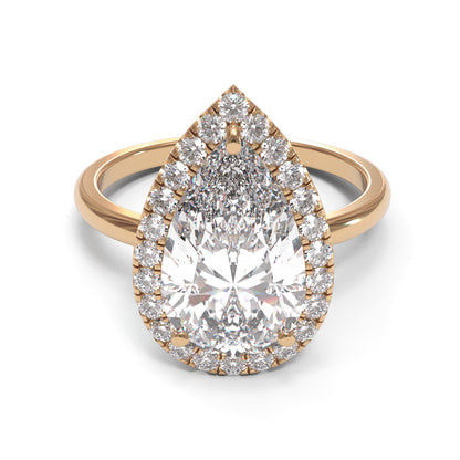 Pear Halo 2mm band (setting only)