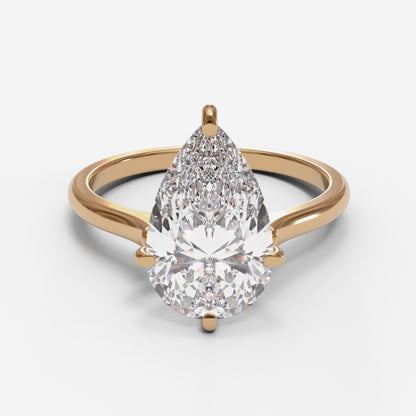 Pear NSEW Open Cathedral 1.6mm band (setting only)