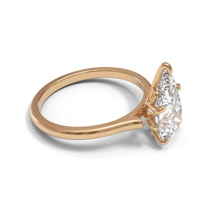 Pear Tulip Open Cathedral 2mm band (setting only)