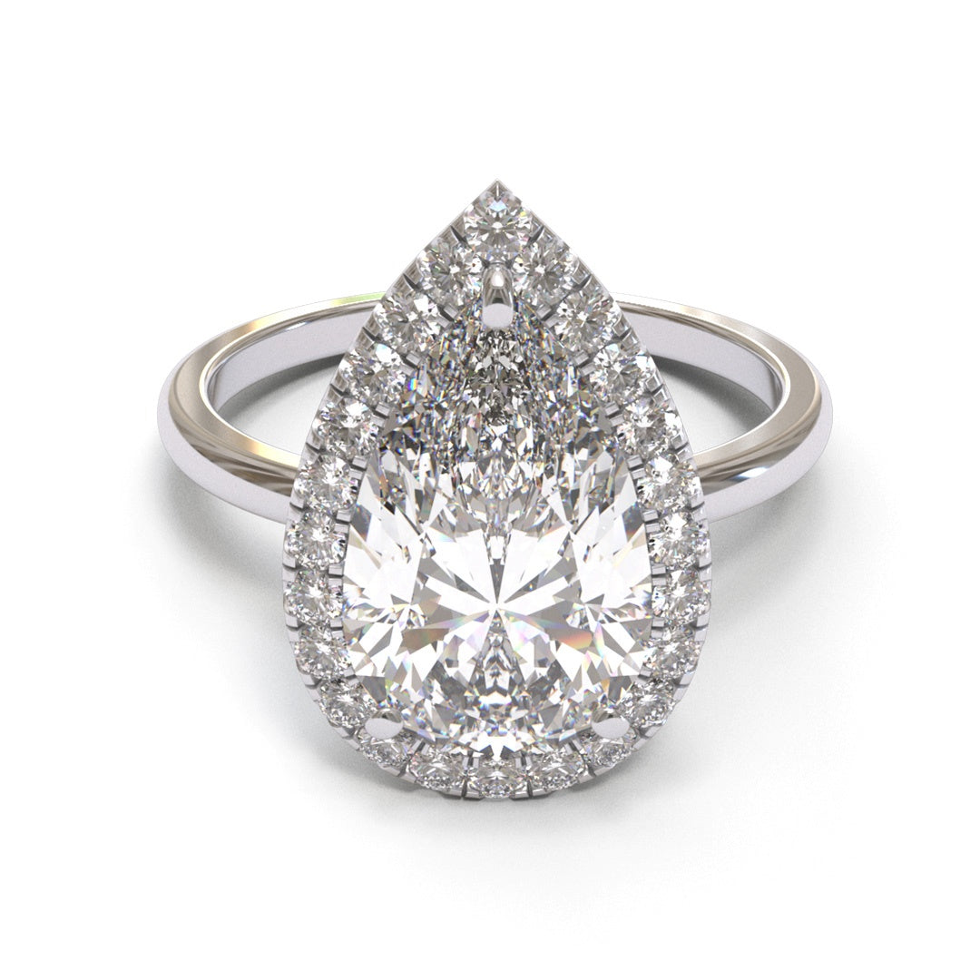 Pear Halo 2mm band (setting only)