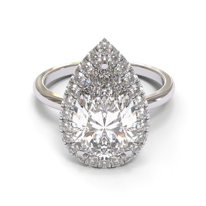 Pear Halo 2mm band (setting only)