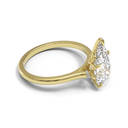 Pear Tulip Open Cathedral 2mm band (setting only)
