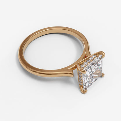 Princess Open Cathedral Hidden Halo 2mm band (setting only)