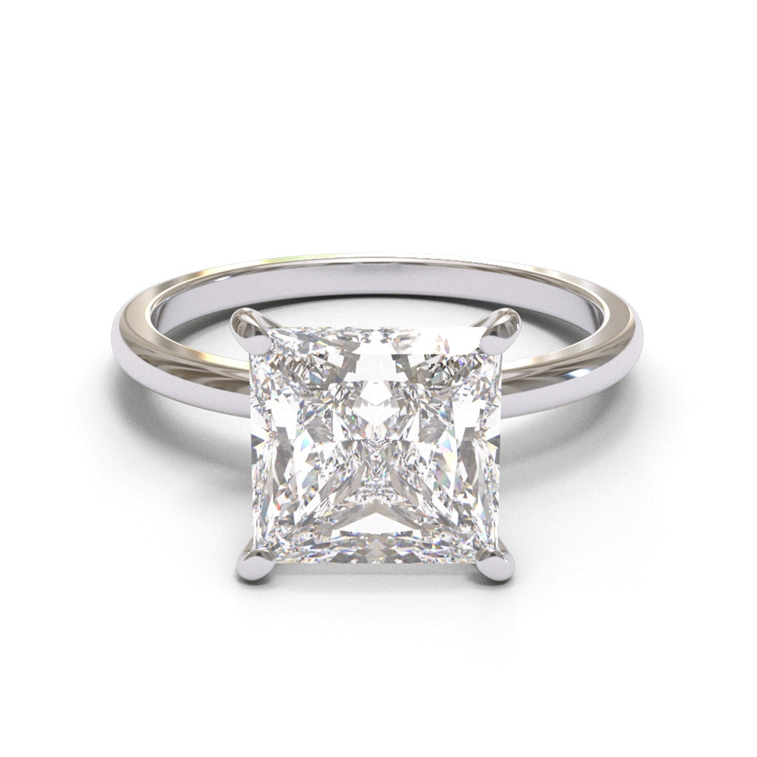 Princess Dome Solitaire 2mm band (setting only)