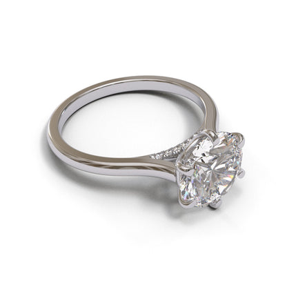 Round Diamond Bridge Cathedral 1.6mm band (setting only)