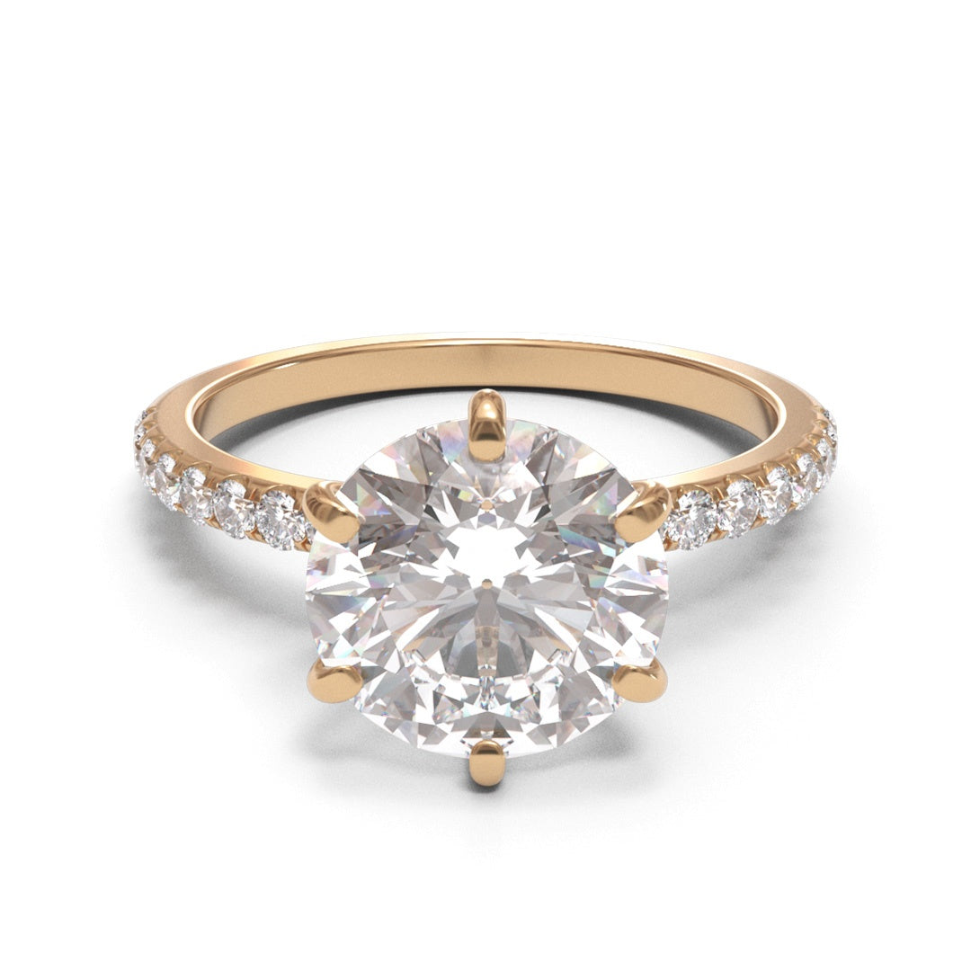 Round Pave 2mm band (setting only)