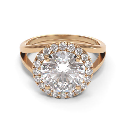 Round Split Shank Halo 3mm band (setting only)