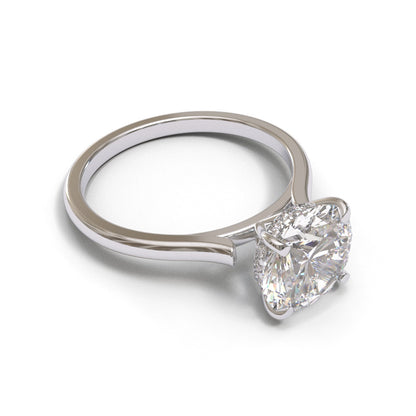 Round Open Cathedral Hidden Halo 1.6mm band (setting only)
