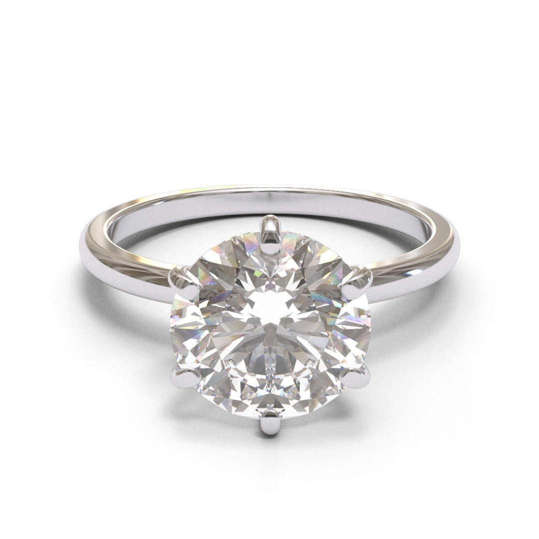 Round Dome Solitaire 2mm band (setting only)