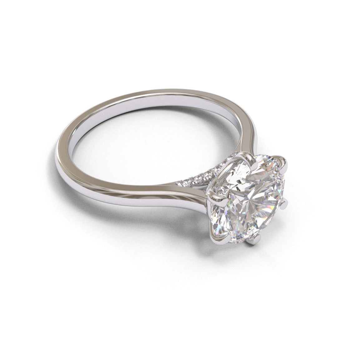 Round Diamond Bridge Cathedral 1.6mm band (setting only)