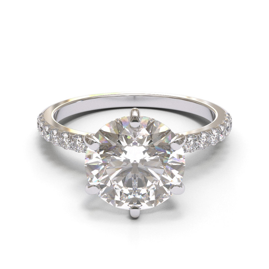 Round Pave 2mm band (setting only)