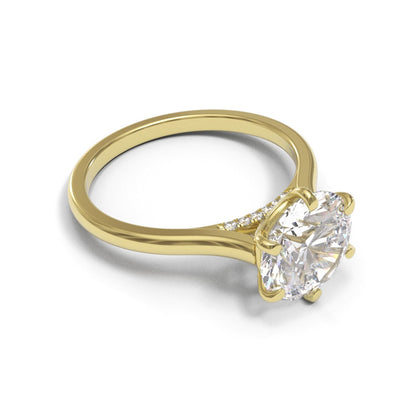 Round Diamond Bridge Cathedral 1.6mm band (setting only)