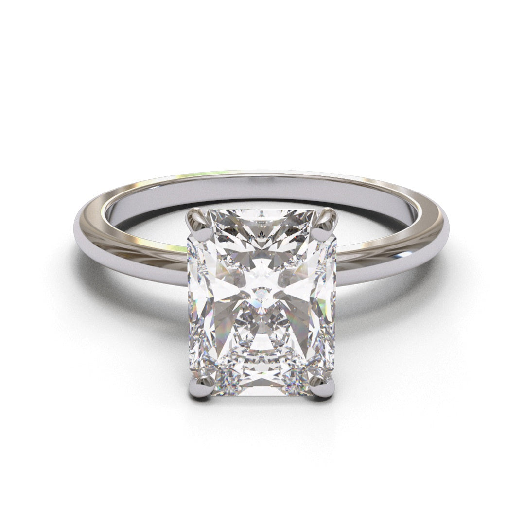 Radiant Dome Solitaire 2mm band (setting only)