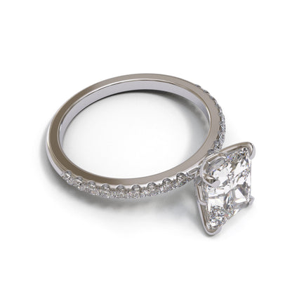 Radiant Dome Tulip Pave 1.6mm band (setting only)