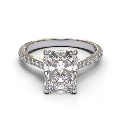 Radiant Tapered Cathedral Pave 1.6-2.6mm band (setting only)