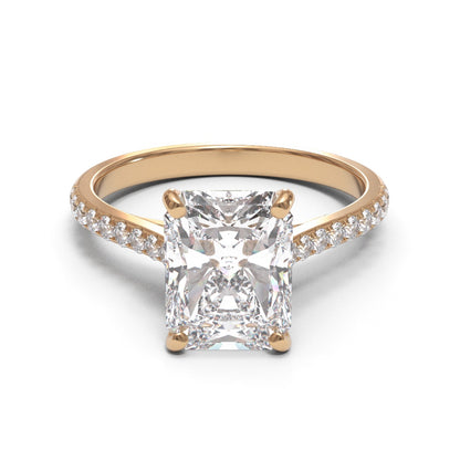 Radiant Tapered Cathedral Pave 1.6-2.6mm band (setting only)