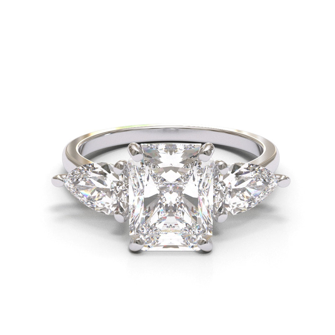Radiant Trilogy Pear 2mm band (setting only)