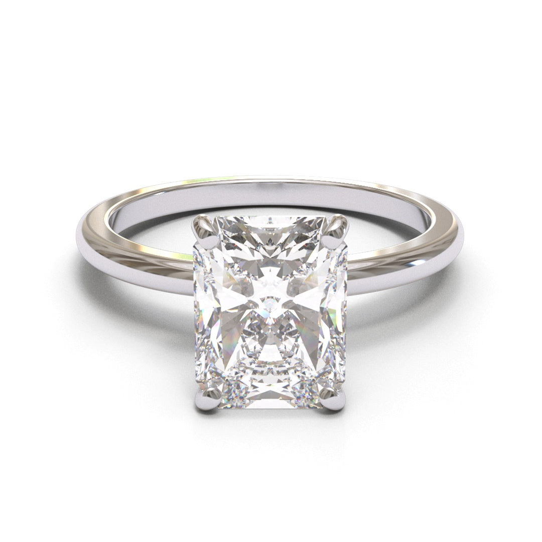 Radiant Dome Solitaire 2mm band (setting only)